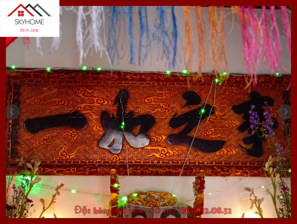 Hoành phi phòng thờ chữ Sự- chi- như- nhất